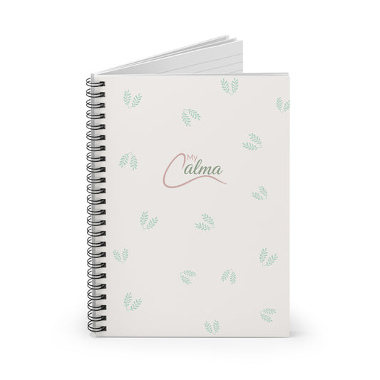 Calm My Mind Spiral Notebook - Ruled Line for Stress Relief