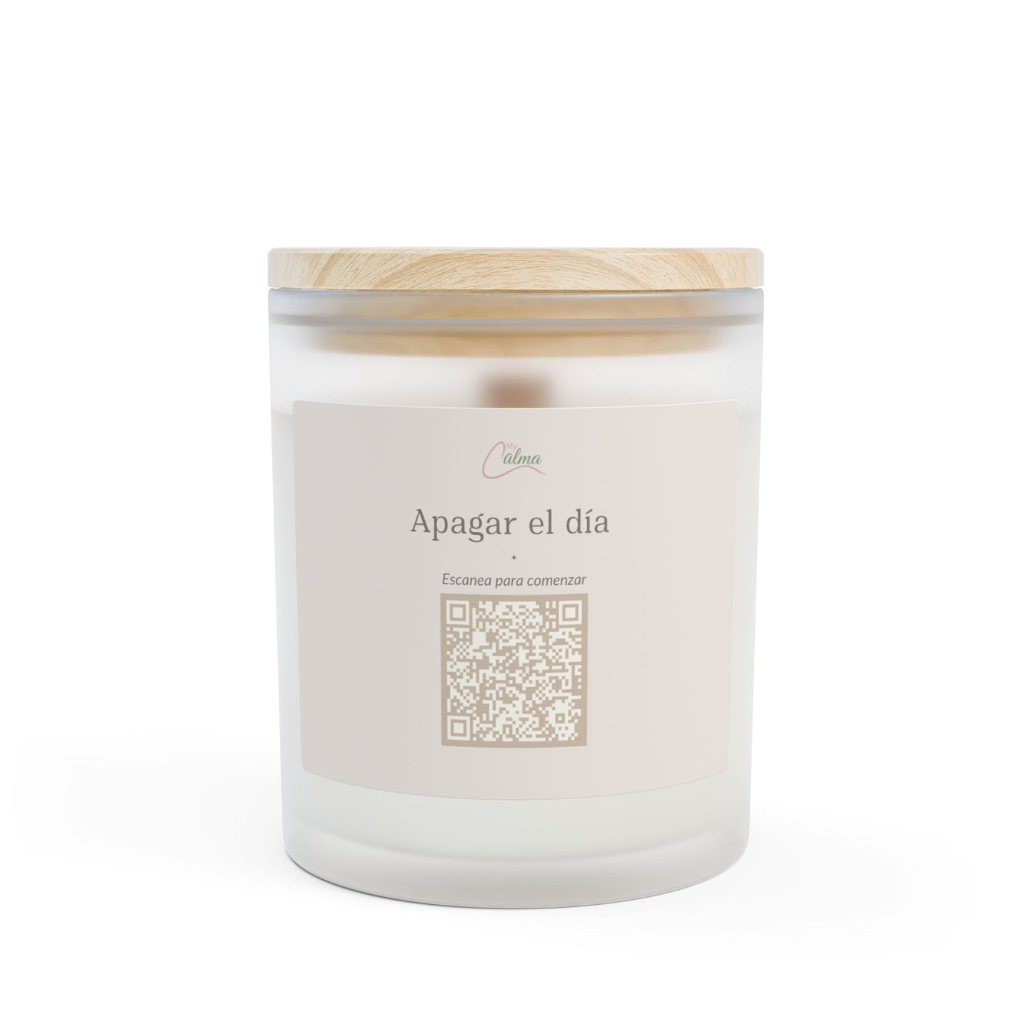 Calma Frosted Glass Candle - 11oz Relaxation Candle for Tranquil Moments