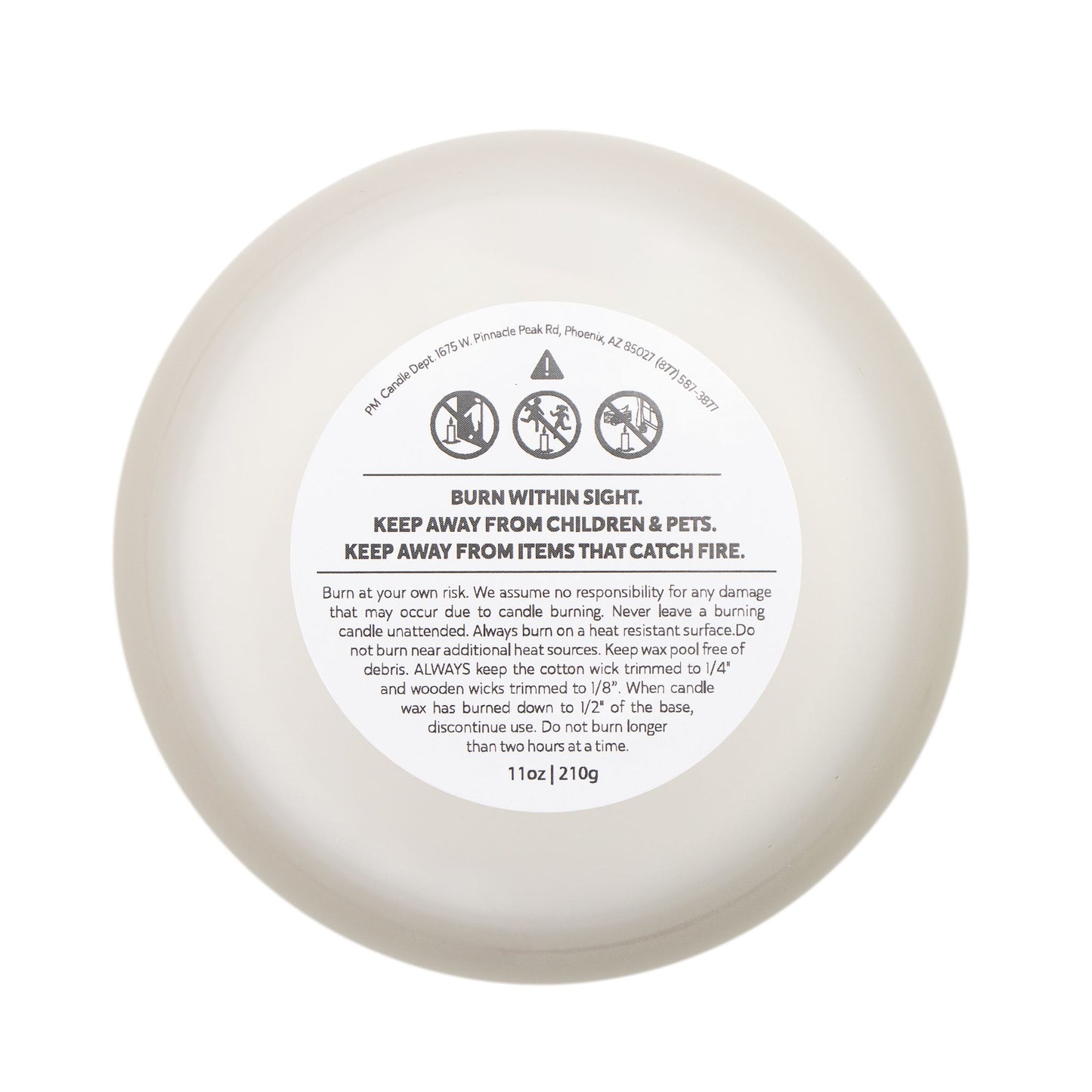 Calma Frosted Glass Candle - 11oz Relaxation Candle for Tranquil Moments