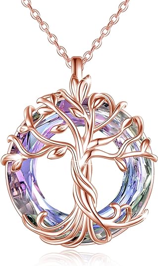 Collar con colgante de árbol de la vida